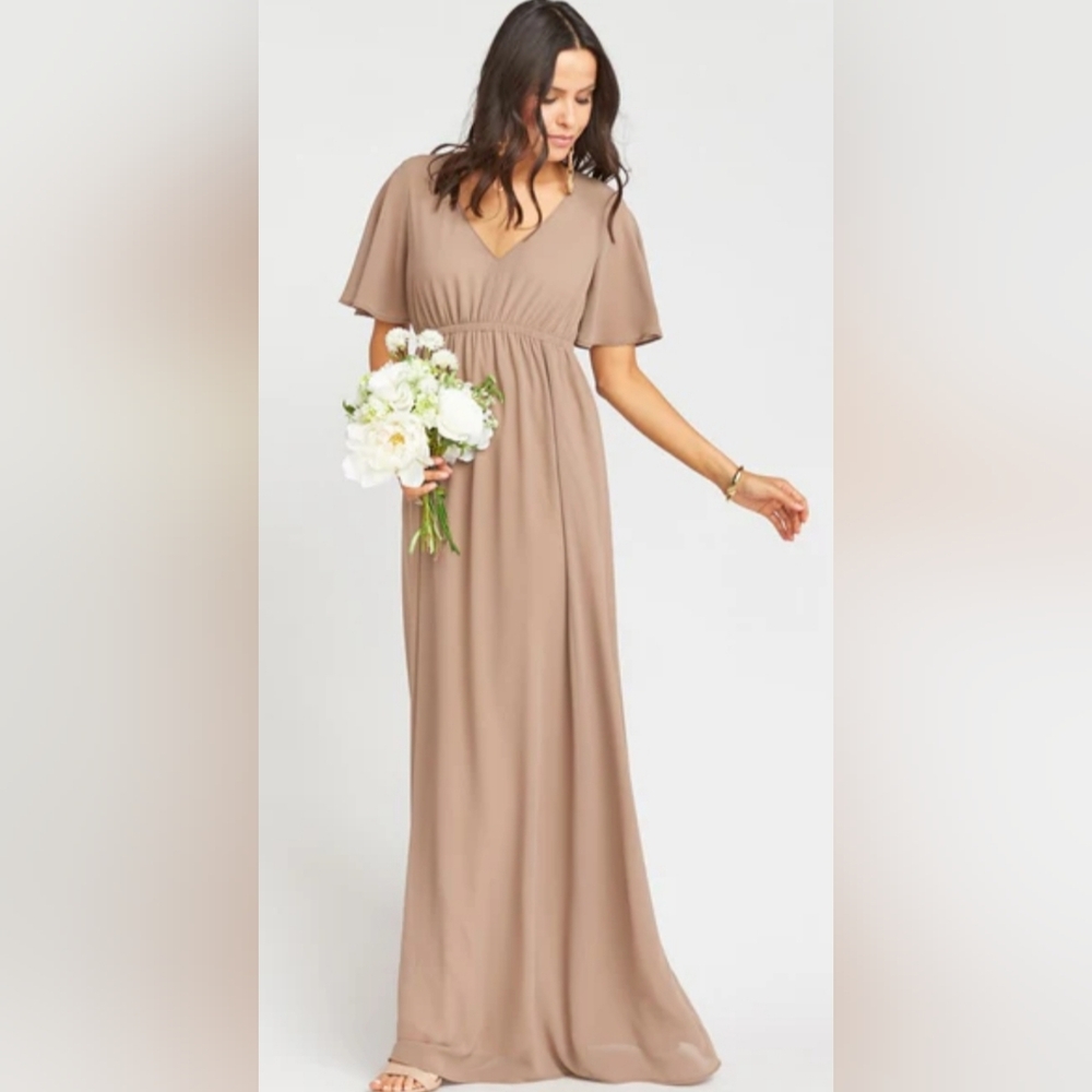 NWT Show Me Your Mumu Tan Maxi Dress